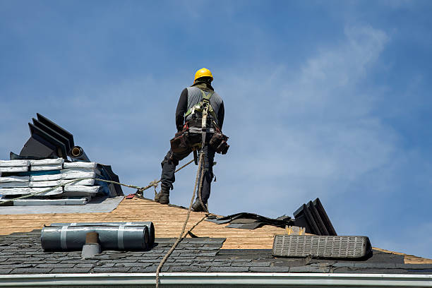 Professional Roofing technician working in Rockland, ME